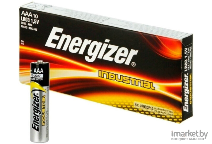 Батарейка Energizer AAА/LR03 EN92 Industrial 10BP