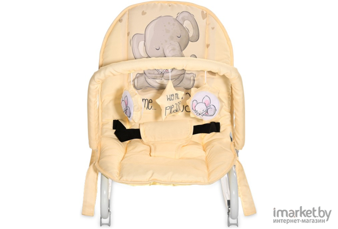 Детский шезлонг Lorelli Eliza Cute Elephant Yellow (10110142376)