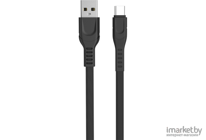 Кабель Type-C - USB для зарядки 1 м 2.4А Atomic Cabler черный