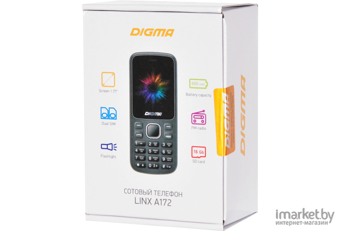 Мобильный телефон Digma Linx A172 (черный)