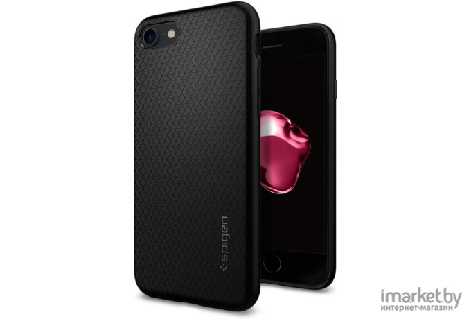 Чехол для телефона Spigen Liquid Air iPhone 7/8/SE 2020/2022 Black (042CS20511)