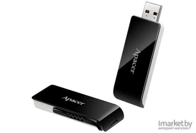 USB Flash-накопитель Apacer AH350 32GB черный (AP32GAH350B-1)