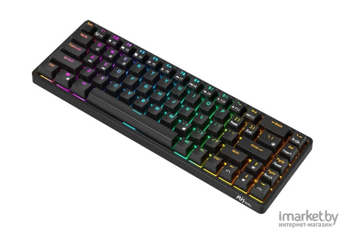Беспроводная клавиатура Royal Kludge RKG68 Black (USB/2.4 GHz/Bluetoth, RGB, Hot Swap, Brown switch)