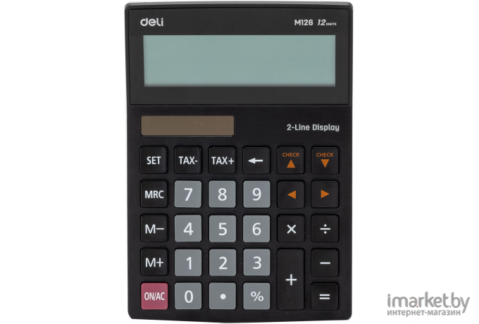 Калькулятор Deli EM126 черный
