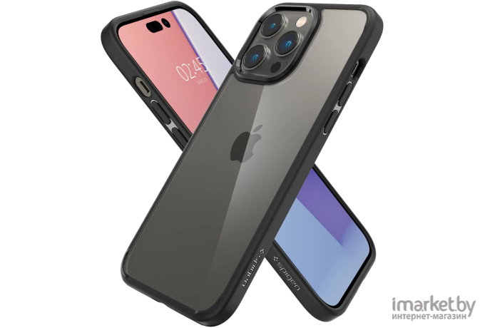 Чехол для телефона Spigen Ultra Hybrid для iPhone 14 Pro Matte Black (ACS04961)