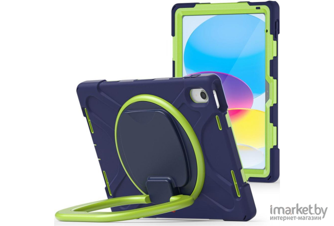 Чехол для планшета Tech-Protect X-Armor для iPad 10.9 2022 Navy/Lime