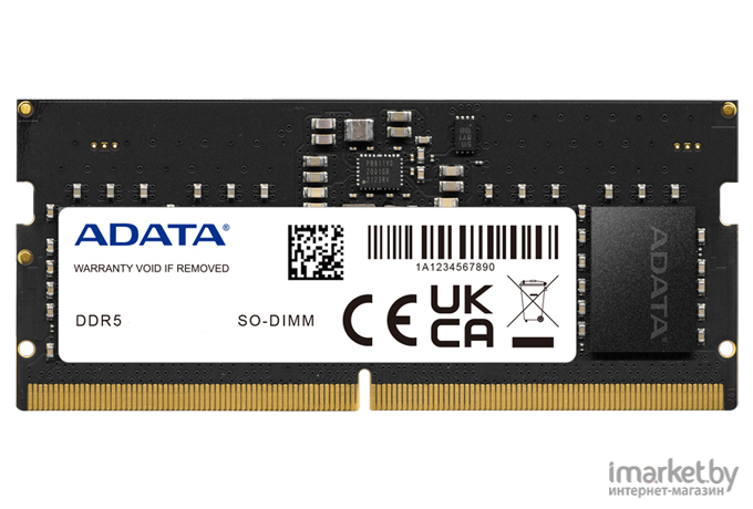 Оперативная память A-Data 8GB DDR5 4800 SO DIMM (AD5S48008G-S)