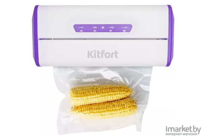 Вакууматор Kitfort KT-1514-1 белый/фиолетовый