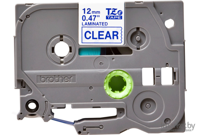 Картридж ленточный Brother TZE133 12 мм синий на прозрачном