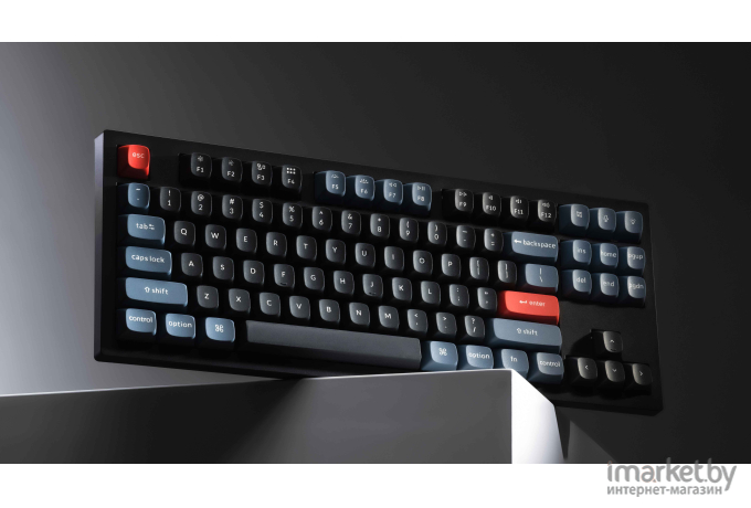 Проводная клавиатура Keychron V3 Frosted Black (RGB, Hot-Swap, Keychron K pro Red Switch)