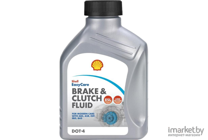 Тормозная жидкость Shell BRAKECLUTCH FLUID DOT 4 ESL 5л (LAO21)