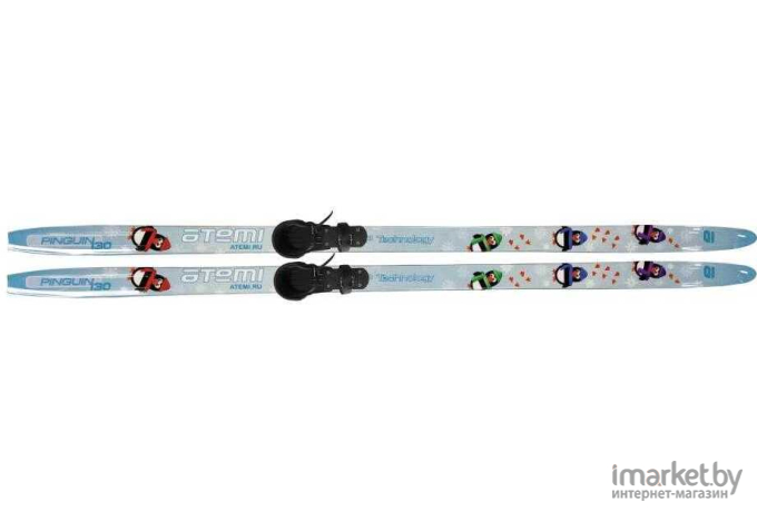 Комплект лыж детских Atemi Pinguin комби 120 с палками