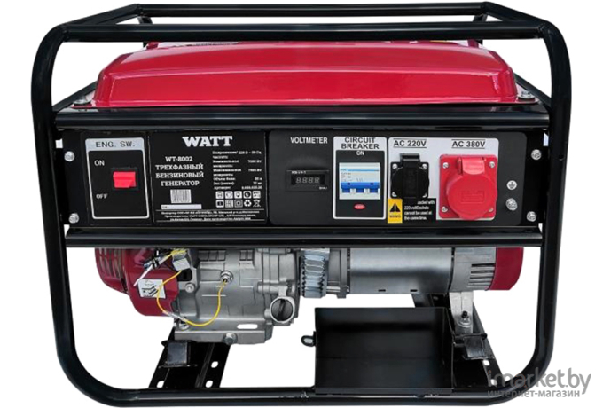 Бензиновый генератор WATT WT-8002 (9.080.025.20)