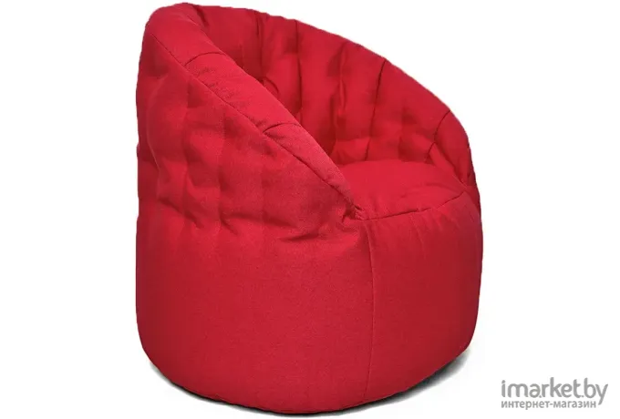 Бескаркасное кресло Loftyhome Энджой XL рогожка Bagama Red