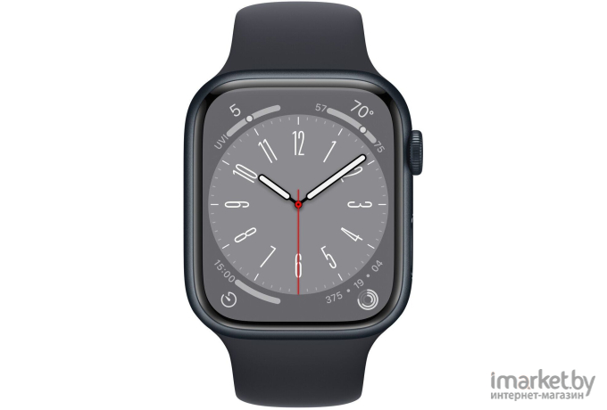 Смарт-часы Apple Watch S8 45mm GPS Midnight w/ Mid Sband S/M A2771 (MNUJ3LL/A)