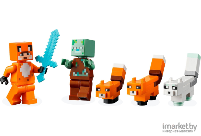 Конструктор Lego Minecraft Лисья хижина (21178)
