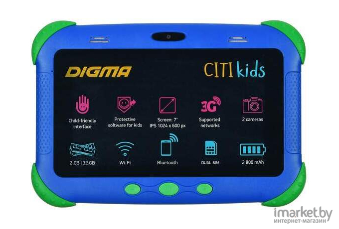 Планшет Digma CITI Kids MT8321 2Gb/32Gb синий (CS7216MG)