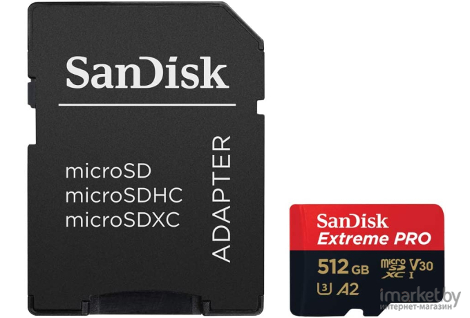Карта памяти SanDisk microSDXC 512GB Ultra Class 10 (SDSQXCD-512G-GN6MA)