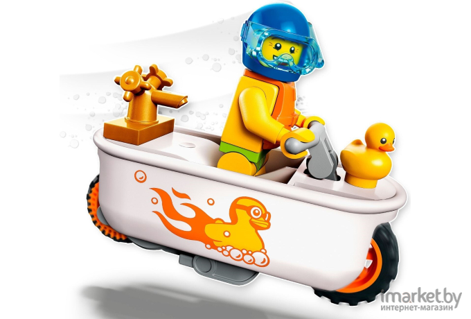 Конструктор LEGO City Трюковой мотоцикл Ванна (60333)