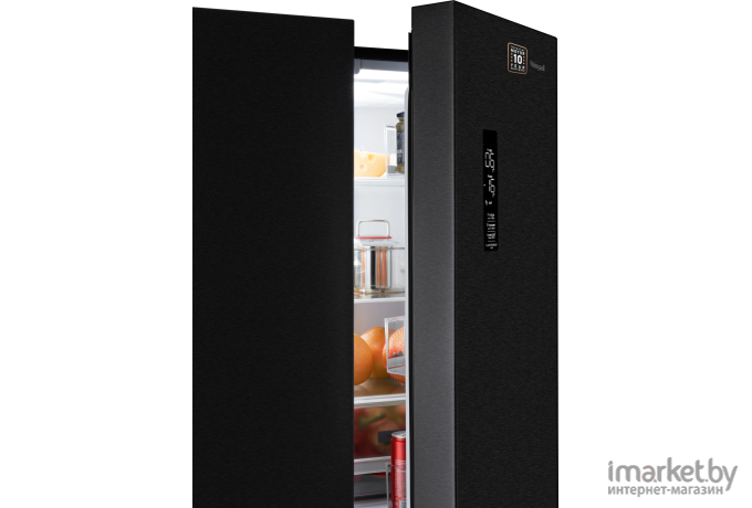 Холодильник Weissgauff WCD 450 XB NoFrost Inverter Черный (430798)