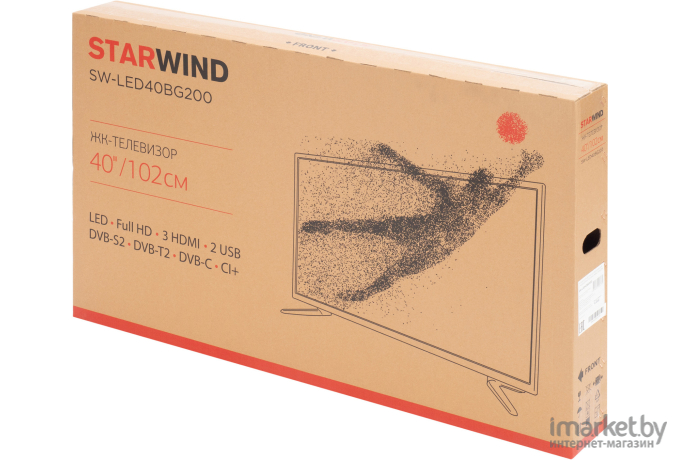Телевизор Starwind SW-LED40BG200 Frameless черный
