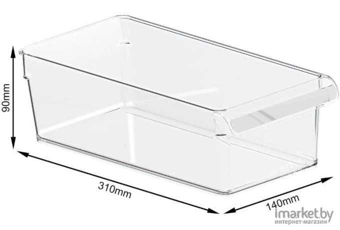 Органайзер для холодильника Rotho Loft M 3,1л прозрачный (1000100096)
