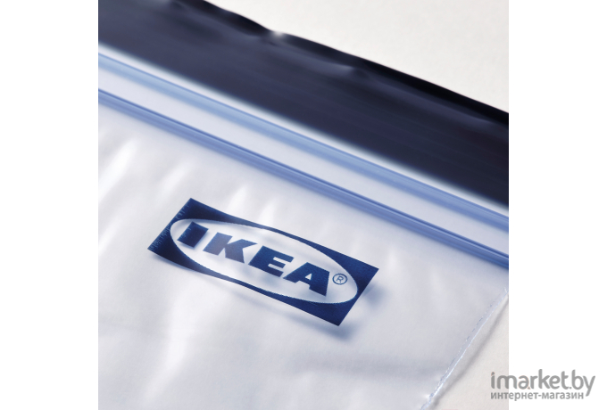 Набор пакетов-слайдеров для хранения Ikea Истад синий (305.406.72)