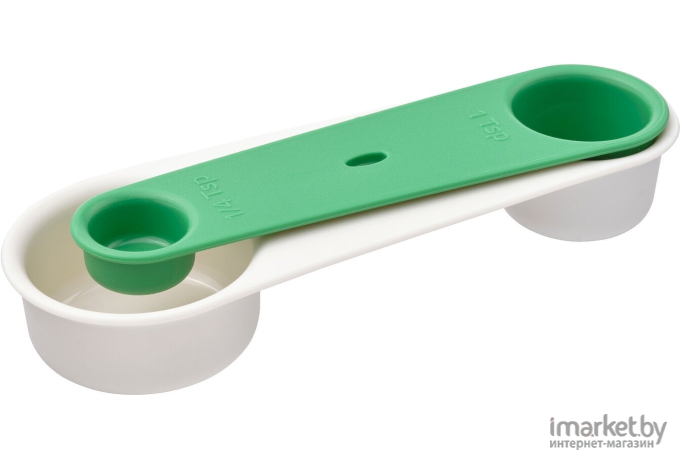 Набор мерных емкостей Ikea Уппфильд кремовый/ярко-зеленый (205.219.71)