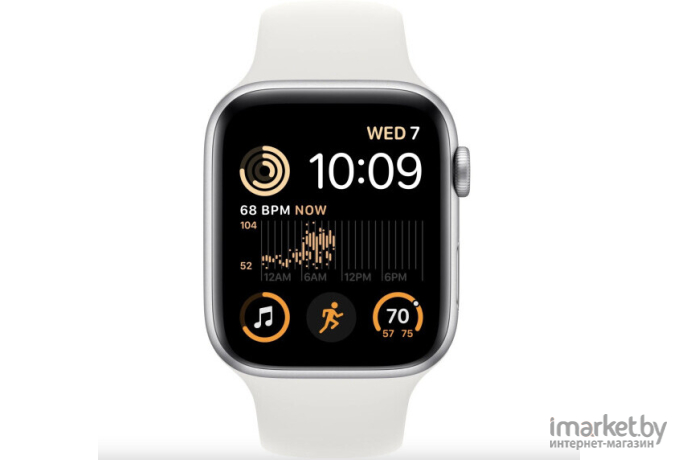 Смарт-часы Apple Watch SE2 40mm Silver Al Case White Sport Band S/M A2722 (MNT93LL/A)