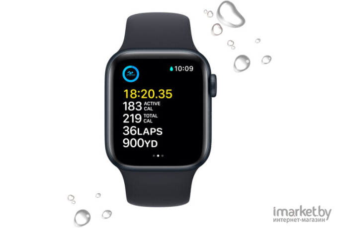 Смарт-часы Apple Watch SE2 40mm Midnight Al Case Midnight Sport Band M/L A2722 (MNT83LL/A)