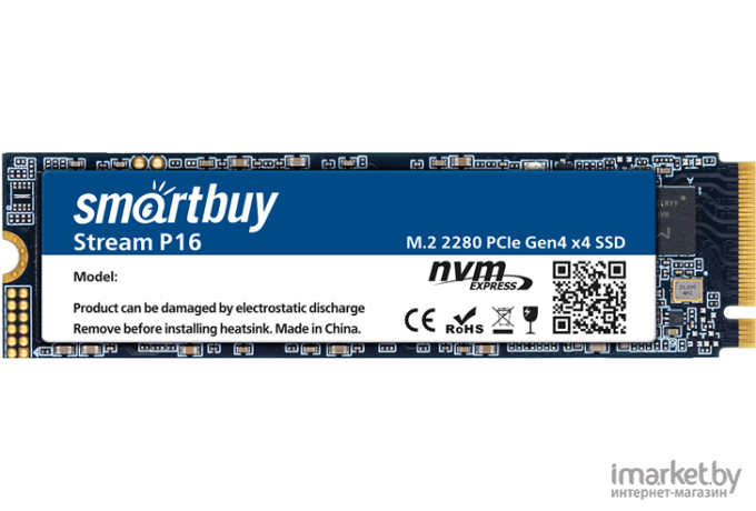 Накопитель SSD SmartBuy Stream P16 512GB (SBSSD512-STP16-M2P4)
