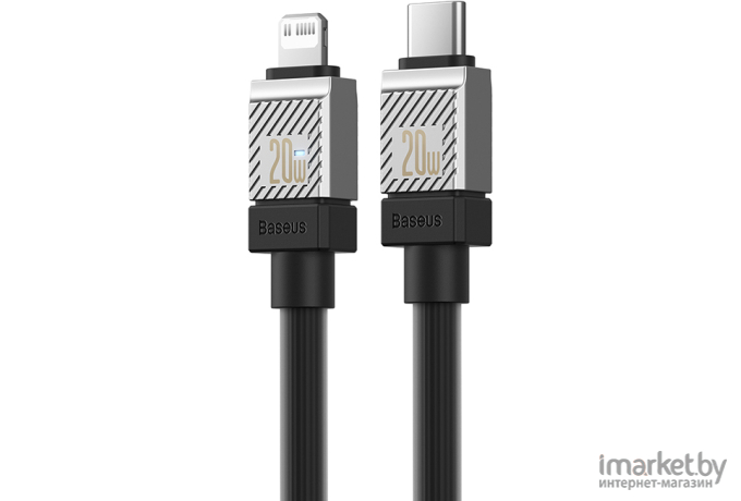 Кабель Baseus CoolPlay Series Fast Charging Cable Type-C to iP 20W 1m черный (CAKW000001)
