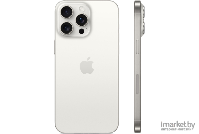 Смартфон Apple iPhone 15 Pro Max Dual SIM 256GB (белый титан)
