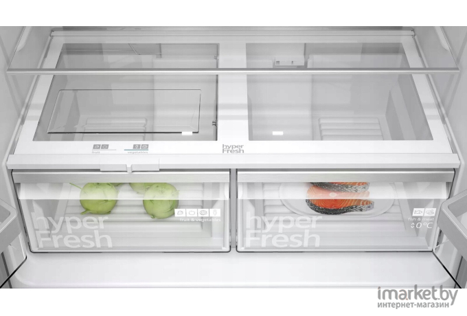 Четырёхдверный холодильник Siemens iQ500 KF96NAXEA (темная сталь)