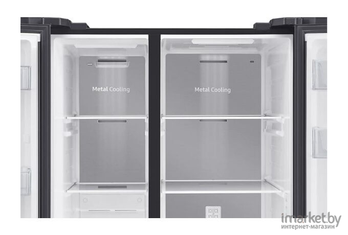 Холодильник side by side Samsung RS62R5031B4/WT (черный)