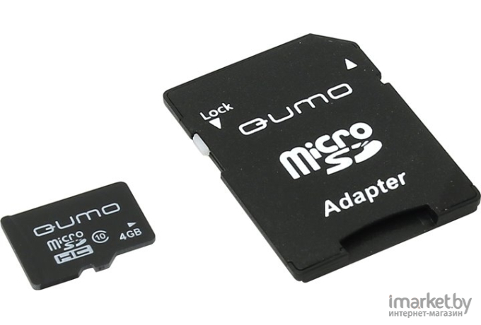 Карта памяти QUMO microSDHC (Class 10) 4GB (QM4GMICSDHC10)