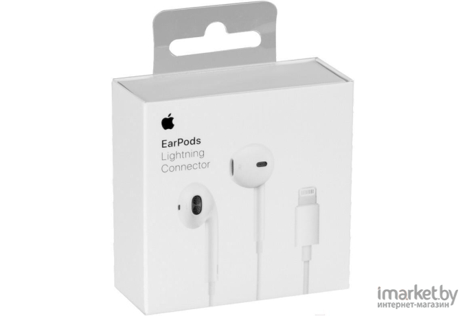 Наушники с микрофоном Apple EarPods с разъёмом Lightning [MMTN2ZM/A]
