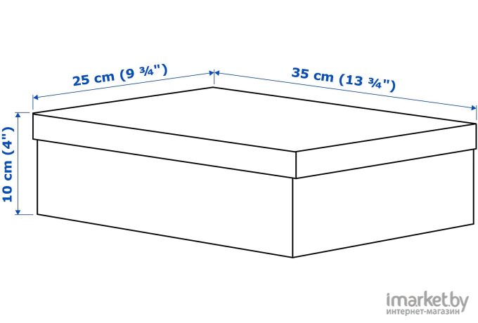 Коробка с крышкой Ikea Тьена [003.954.88]