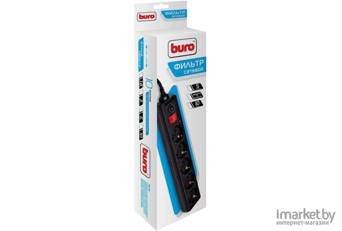 Сетевой фильтр Buro 500SH-5-B