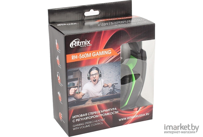 Наушники с микрофоном Ritmix RH-560M