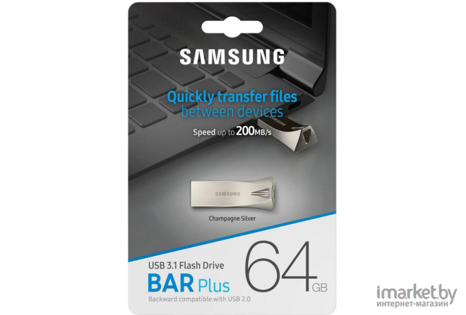 Usb flash Samsung BAR Plus 64GB (MUF-64BE3/APC)