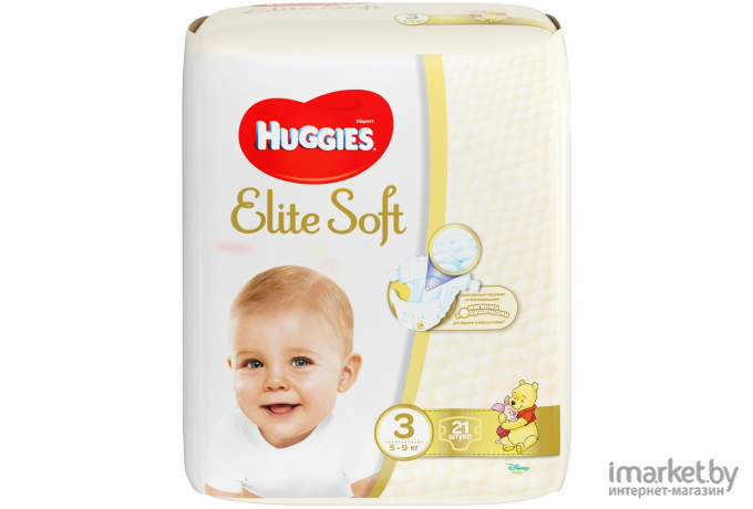 Подгузники Huggies Elite Soft 3 Mega (80шт)
